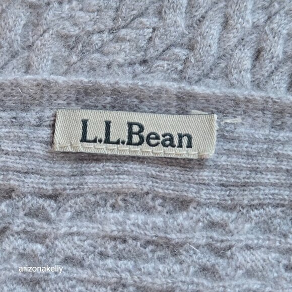 L.L. Bean Cashmere Mini-Cable Knit Scarf - Picture 6 of 8